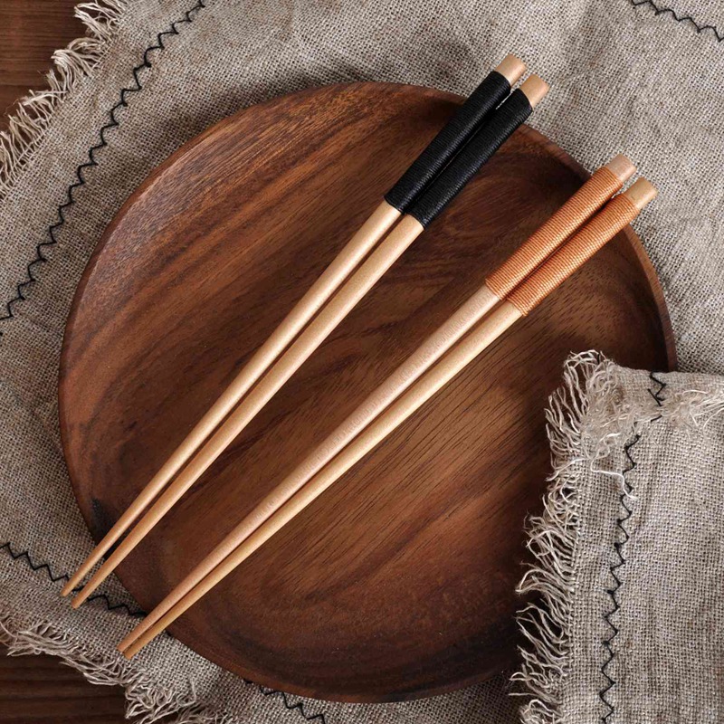 Palillos reutilizables de madera, palillos para cortar el pelo, aptos para lavavajillas, japoneses, chinos, coreanos, 6 pares