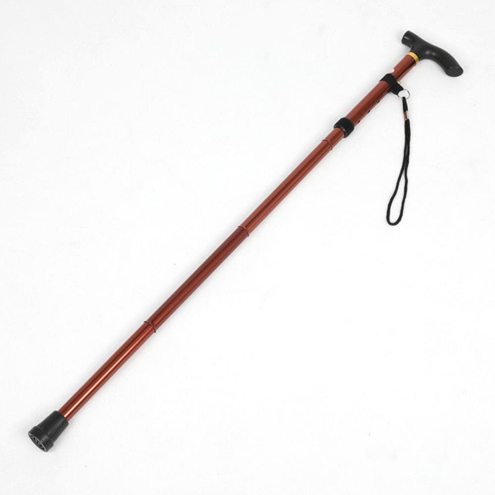 Portable Outdoor Travel By Walking Trekking Pole Cane Off Road Trip Sports Aluminum Alloy 22mm Walking Stick Camp Durable: Brown