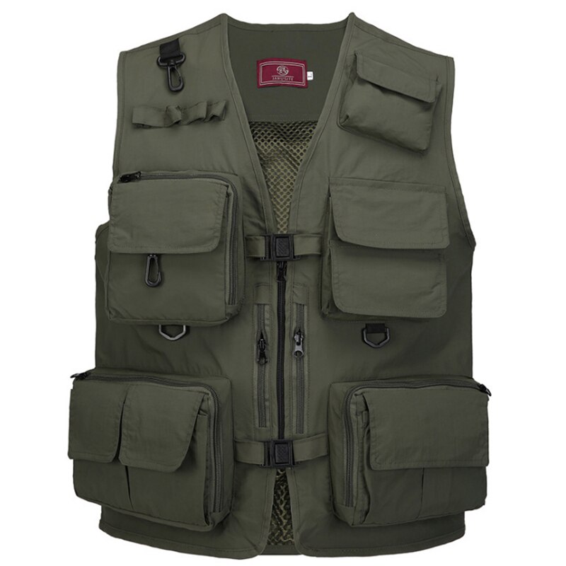 Fishing Jacket Quick-drying Mesh Vestt Multi-Pocket Mesh Vest Outdoor Vest Multi Pocket Summer Mesh Vest
