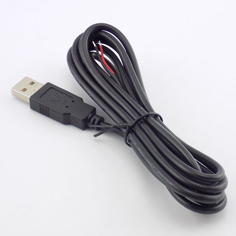 ESCAM USB 2.0 Type A Uros 2-nastainen Kaapeli Virtalähdeadapteri - 0.3m/1m/2m - DIY