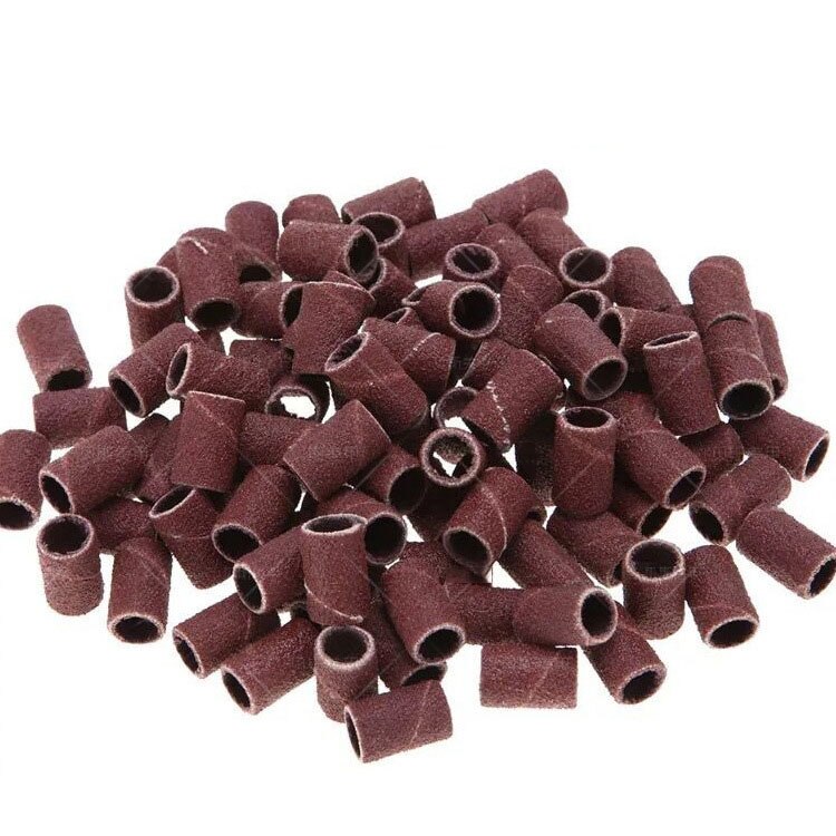 500 pcs Lixar Bandas Lixar Mangas Tambor Remetentes Broca Acessório Ferramentas Rotativas Grit Lixa Lixa Drum Kit Pack 1/4 6.35