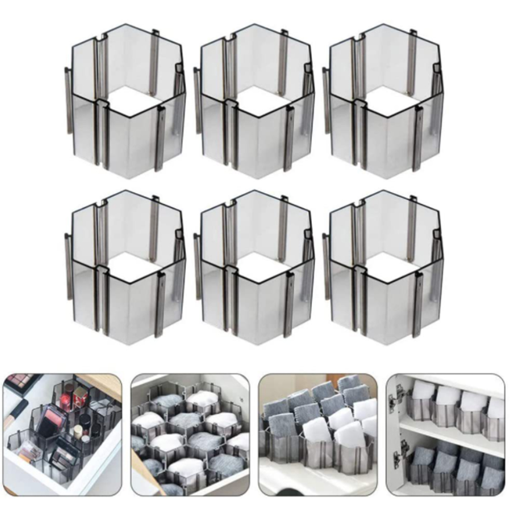 DIY Drawer Honeycomb Partition Divider Box Grid Storage Organizer Cell Sorting Panties Socks Tool
