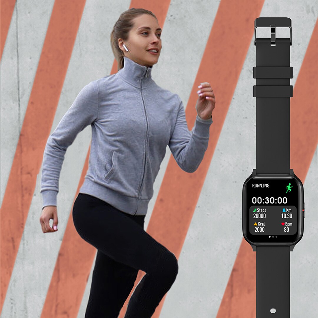 COLMI – montre connectée P8 Mix pour les hommes, étanche conforme à la norme IP67, moniteur d&#39;activité physique et de fréquence cardiaque, écran de 1.69 pouce, pour téléphone Android et iOS