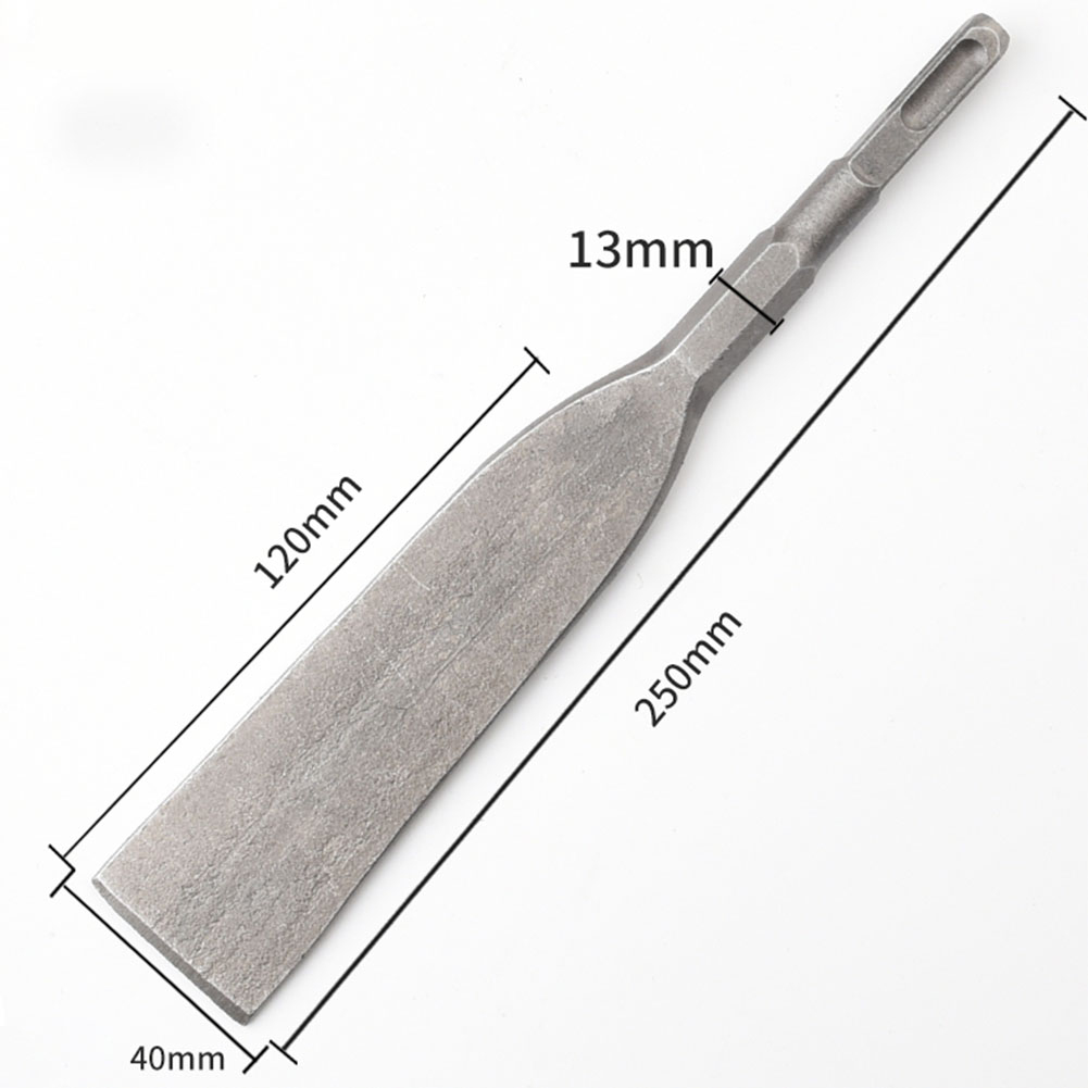 Mèche à Percussion électrique, marteau à Percussion, poignée carrée, ciseau plat Ultra-fin, perceuse à pic électrique, pelle à ciseau, fente à travers le mur