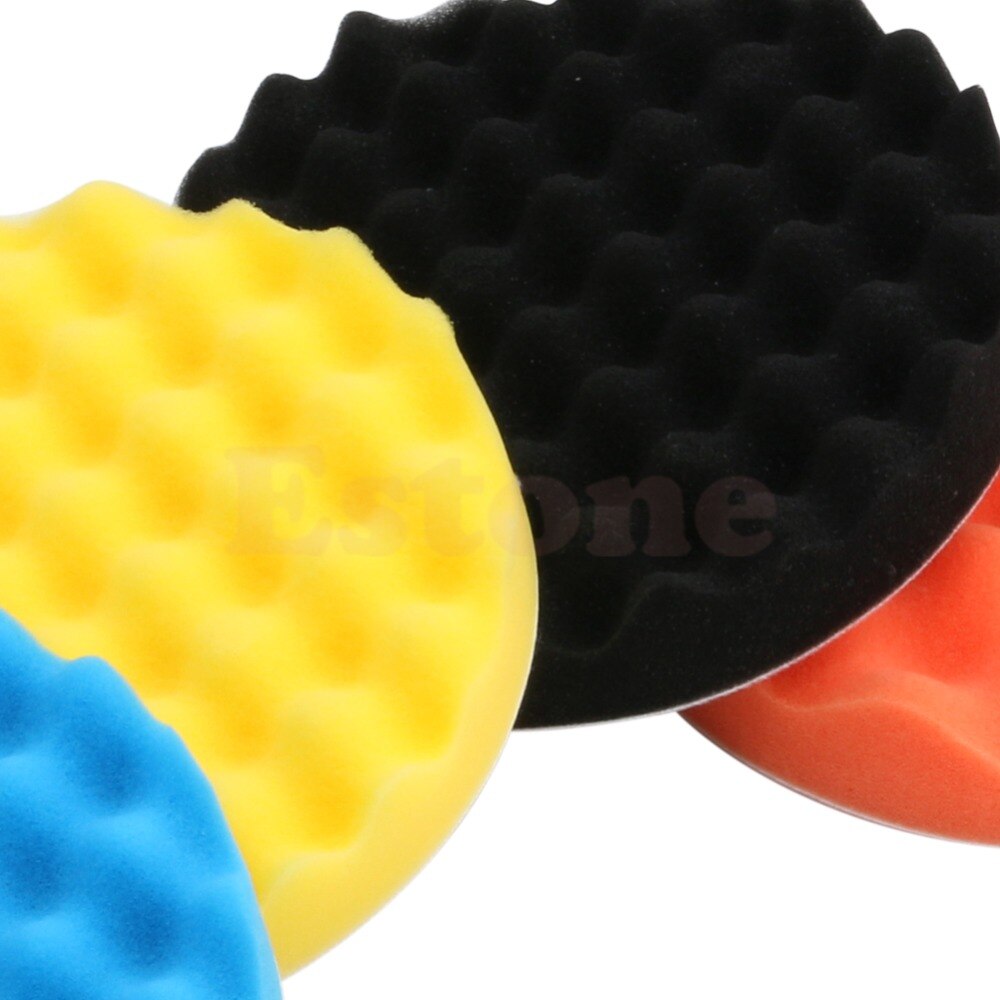 4 unids/set 6 pulgadas (150mm) Kit de almohadilla de esponja de pulido para pulidor de coche