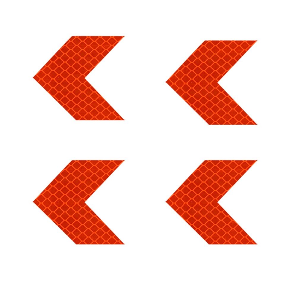 4pcs Mountain Bike Reflective Stickers Frame Forks Protector Bicycle Frame Car Motorcycle Bike Sticker Bicycle Accessories: red