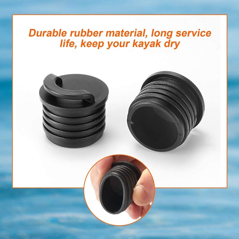 8 Pieces 32cm Boat Scupper Plugs Bung Plugs Kayak Drain Plug Kayak Scupper Stoppers for Kayak Canoe Boat Drain Holes