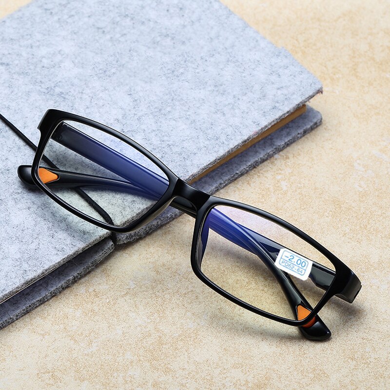 Seemfly clásico marco TR90 gafas graduadas para miopía de estudiante de corto gafas de vista 0-1,0-1,5-2,0-2,5-3,0-3,5-4,0