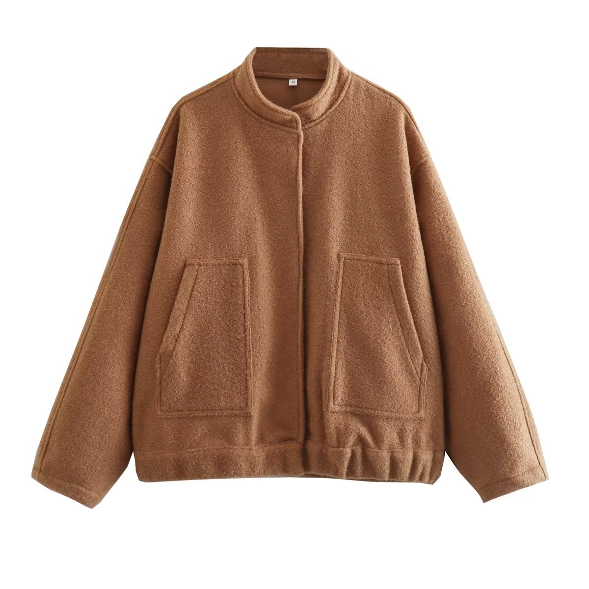 Woman Loose Gray Warm Baseball Jacket Spring Casual Oversized Bomber Jacket Girls Vintage Thick Warm Outwear: M / Orange