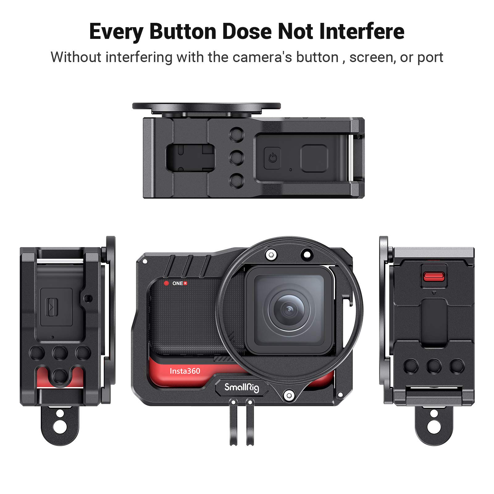 SmallRig Vlog KäFeige und 52mm Filter Adapter für Insta360 EIN R 4K Auflage Kamera KäFeige Video Schießen Stativ vlooging Unterstützung 2901