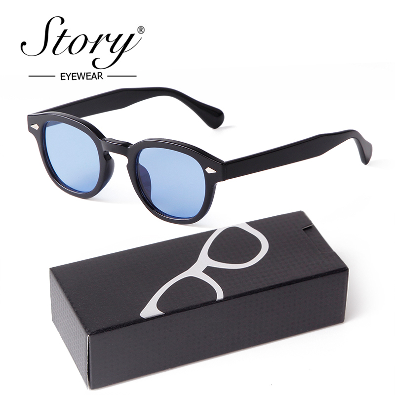 Farbverlauf Blau Kleine Runde Sonnenbrille für Frauen Männer Jahrgang Schildkröte Quadrat Sonnenbrille Lunettes De Soleil