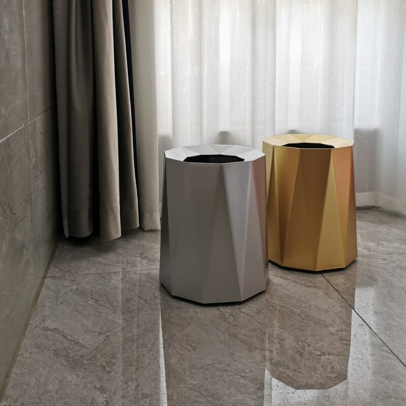 Large Waste Bin Household Bedroom Living Room Business Simple Luxury Trash Can Office Kosz Na Smieci Home Products DG50
