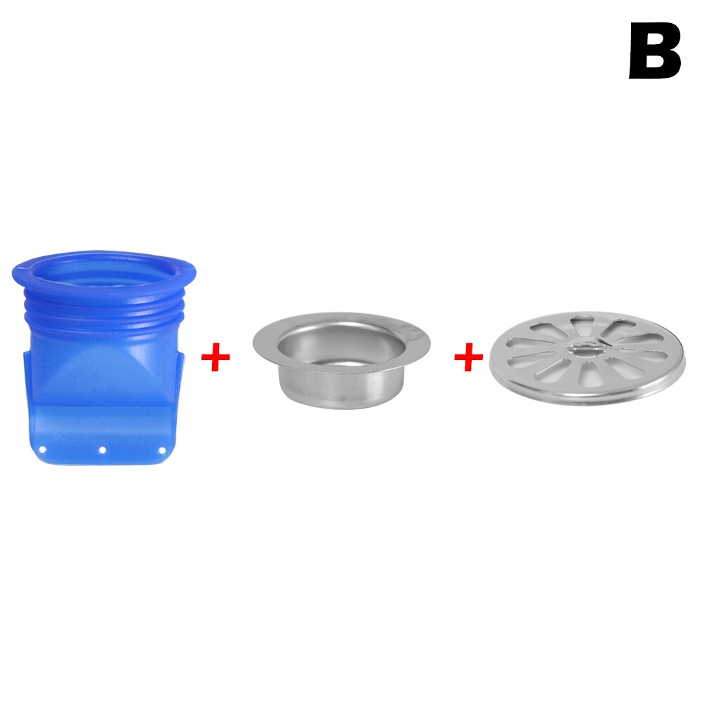 Kitchen Bathroom Silicone Floor Drain Odor-proof Leak Core Down The Water Pipe Draininner Sewer Seal Toilet Backflow Preventer: B