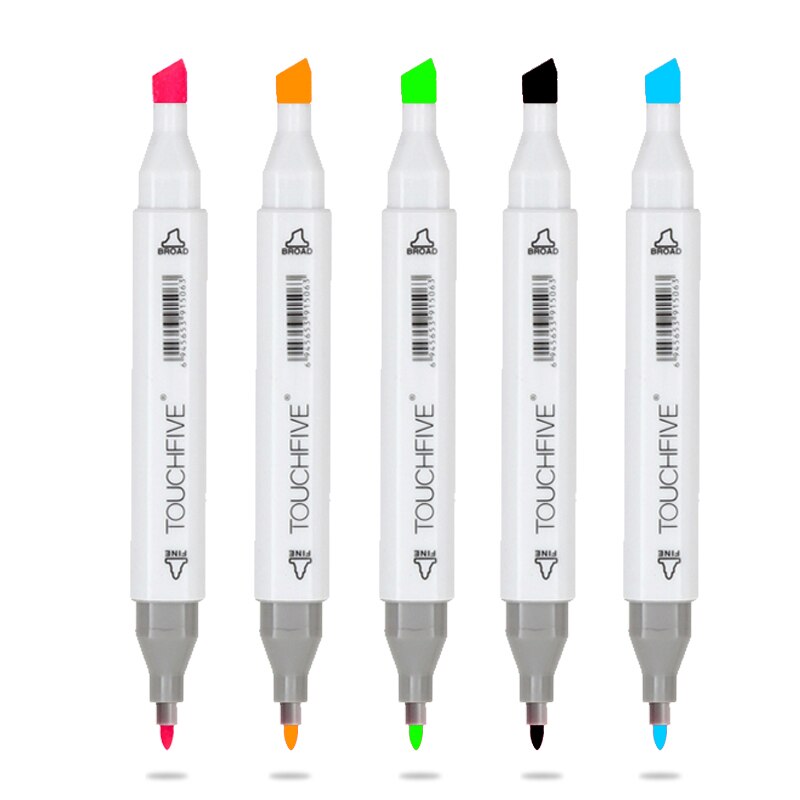 TouchFive Markers Art 30/40/60/80 Color animation set Sketch Marker Pen Double Tips Alcoholic Pens For Artist Manga Supplies