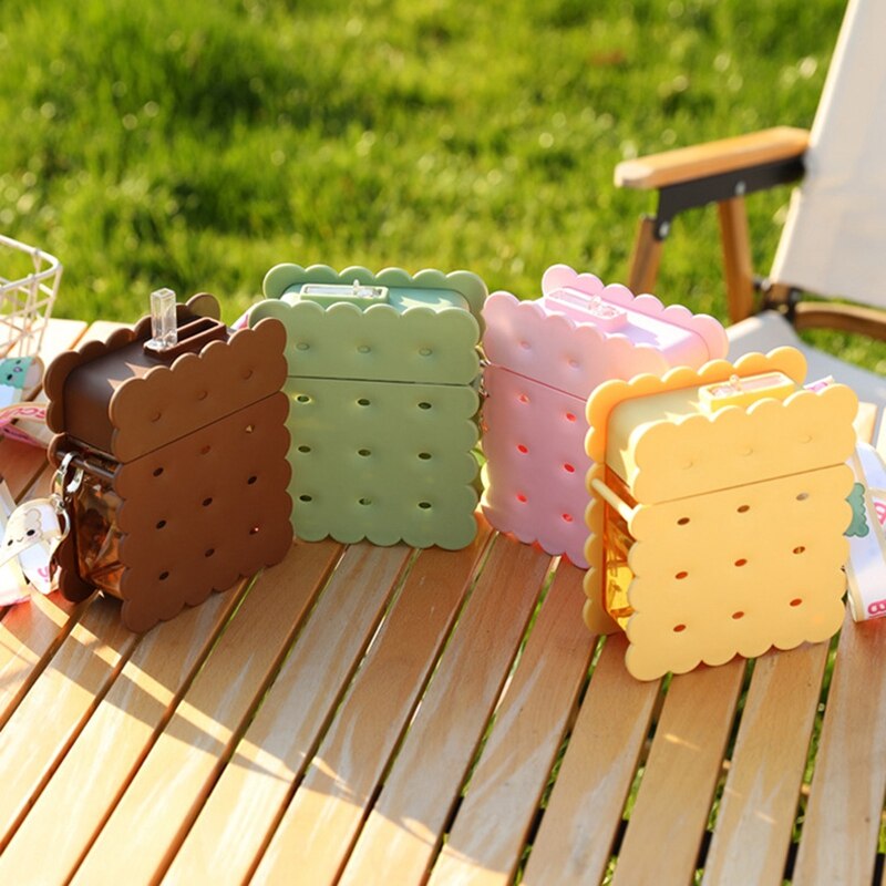 Zomer Creatieve Biscuit Plastic Zuignap Draagbare Band Netto Rode Kop College Student Straat Schieten Cup