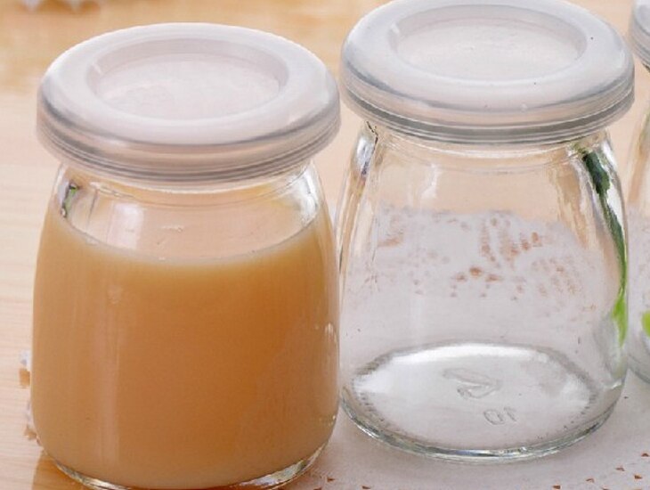 Glas Pudding flasche joghurt flasche mit deckel einweg tasse hause topf yaourt avec couvercle