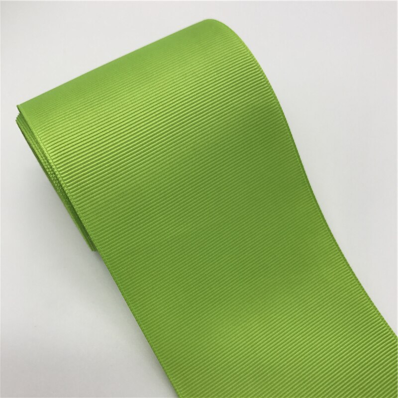 5Yards 3" 75mm Grosgrain Ribbon Bow Hair Party Wedding Christmas Decoration DIY Wrapping: Light green