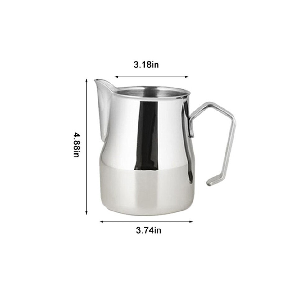 350/500/750 Ml acier inoxydable pot à lait expresso tasses café mousseur tasses italien Latte Art lait mousseur cruche pichet tasse: 750ml