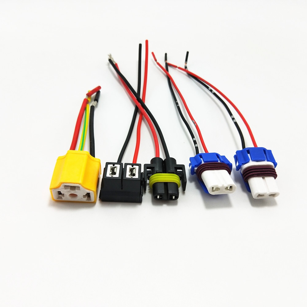 Soporte de cerámica para foco led de coche, H4, H7, H8, H9, H11, adaptador de enchufe de cerámica, 9005, 9006, luz led antiniebla, arnés de conector H7