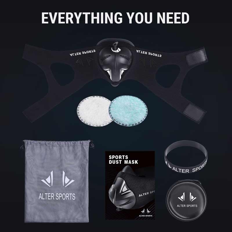 ändern Sport MASKE für Ausbildung Staub Maske Laufen Fitness Hohe Höer Simulation Höer ErhöHenne Cardio trainieren Fitnessstudio