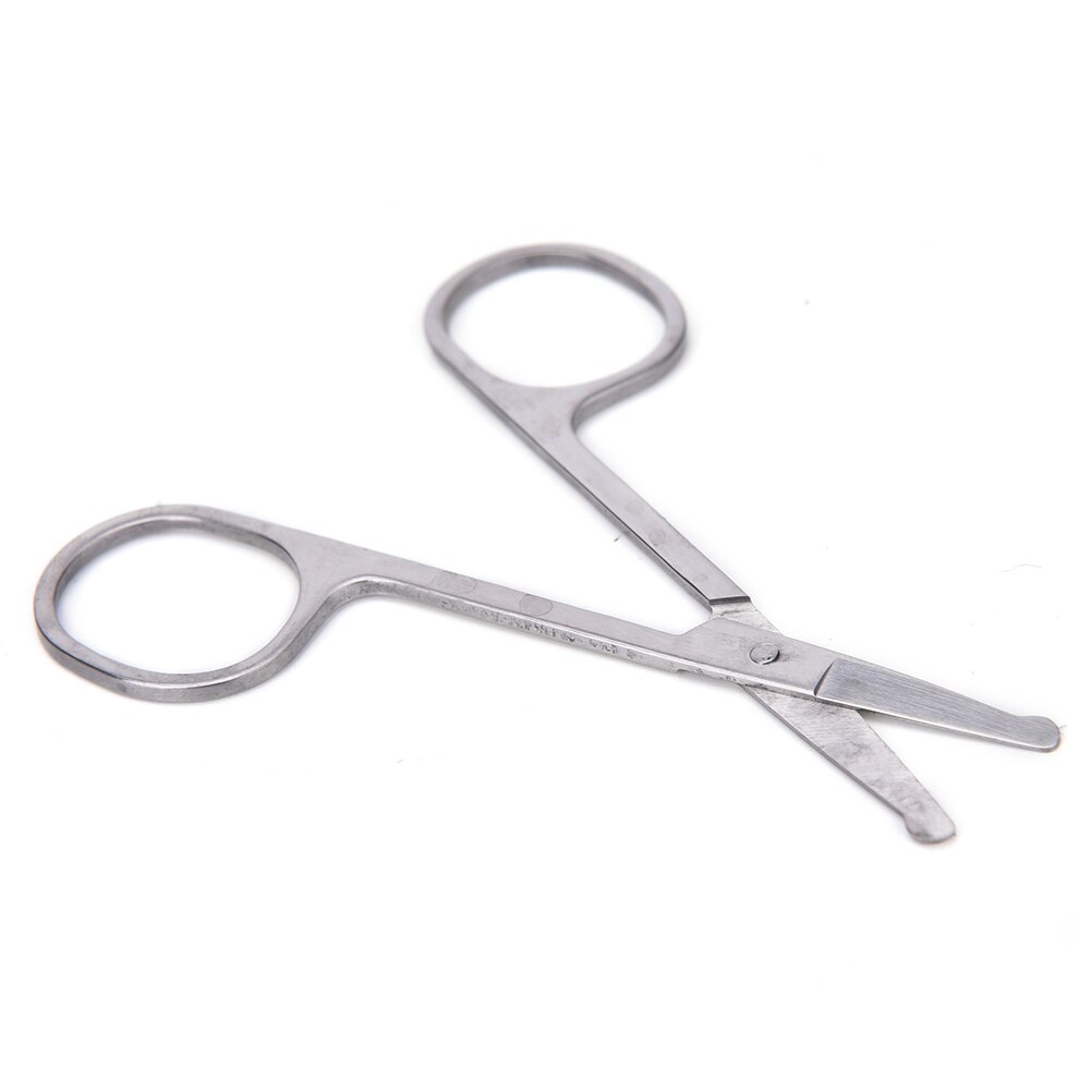 Rounded Nose Hair Trimmer Safety Scissors Multi Purpose Scissor with Round Tip for Facial Hair Eyebrow Beard Mustache Trimming