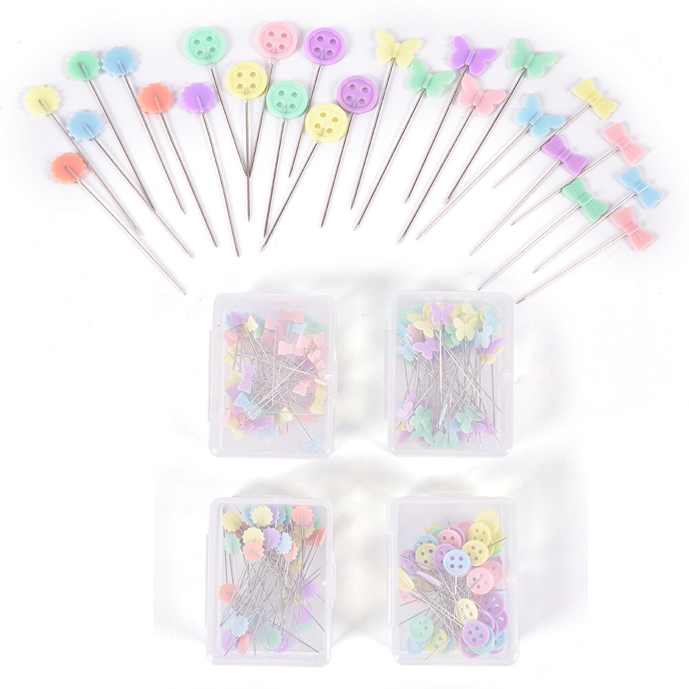 50pcs Patchwork Needle Craft Flower Button Head Pins Embroidery Pins For Diy Quilting Tool Sewing Accessories