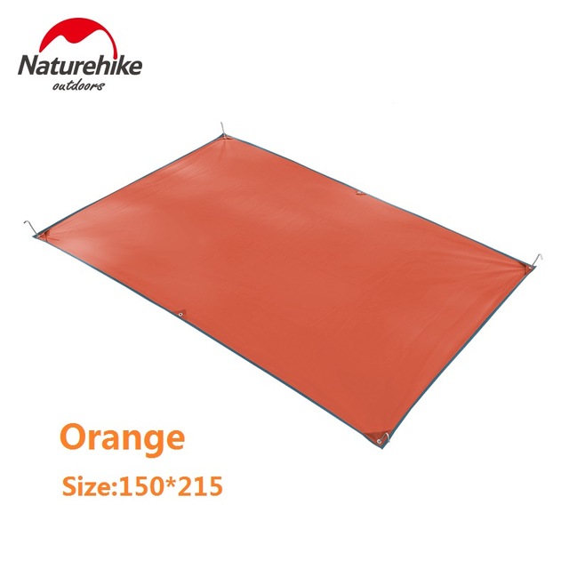 Naturehike Oxford Groundsheet For 2-4 Person Moisture Proof Pad Outdoor Picnic Camping Sand Free Beach Mat Footprint Awning: Orange S