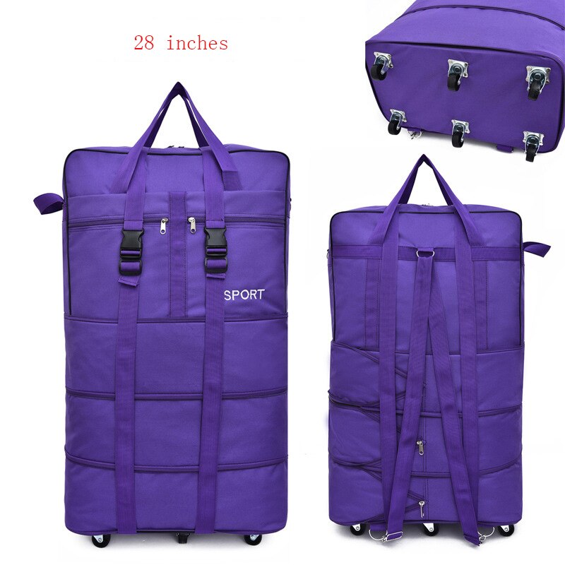 Rejsebagage hjul rejsetaske lufttransport i udlandet rejsetaske bagage universal hjul sammenklappelige mobile tasker: H -2