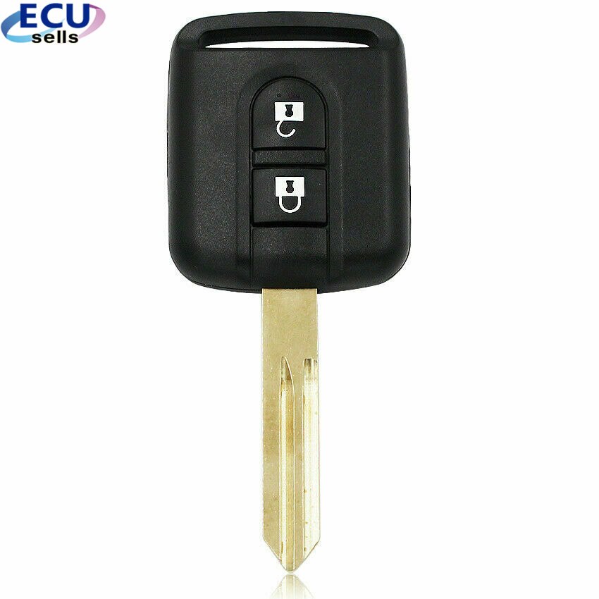 2 Buttons Replacement Car key Shell FOB For Nissan Qashqai Navara Micra NV200 Patrol Y61 2002