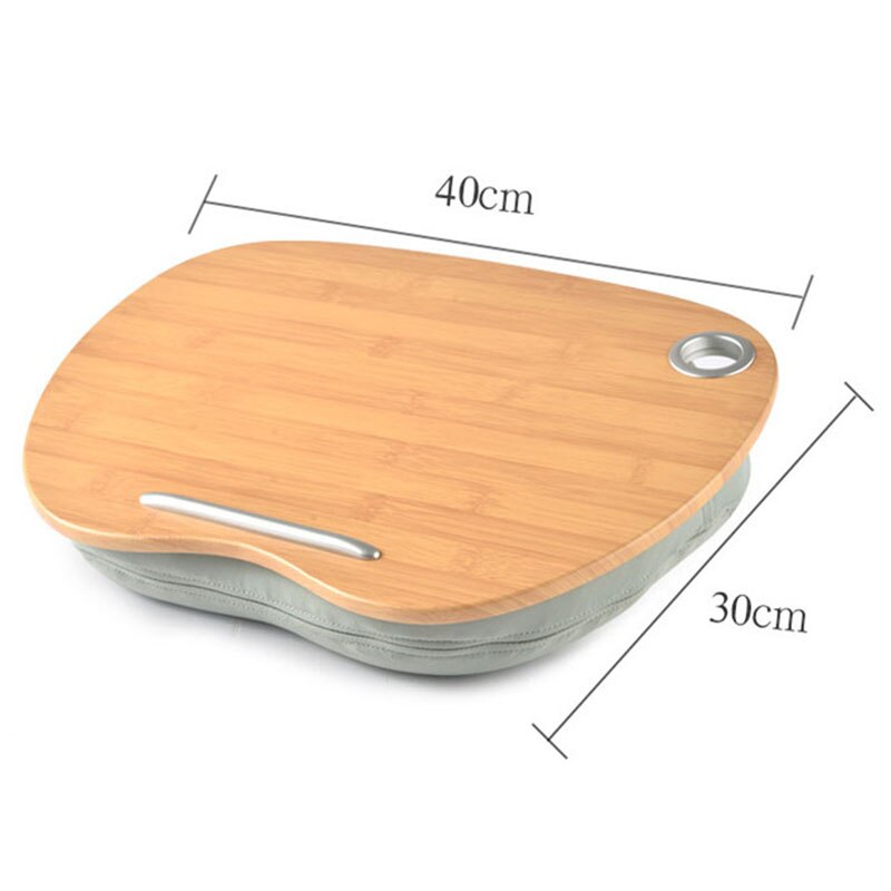 Stolik na laptopa wielofunkcyjny kolana biurko dla 14 Cal komputera telefon z klapką przenośny odkryty zagłówek biuro w domu poduszka drzemka (szary)