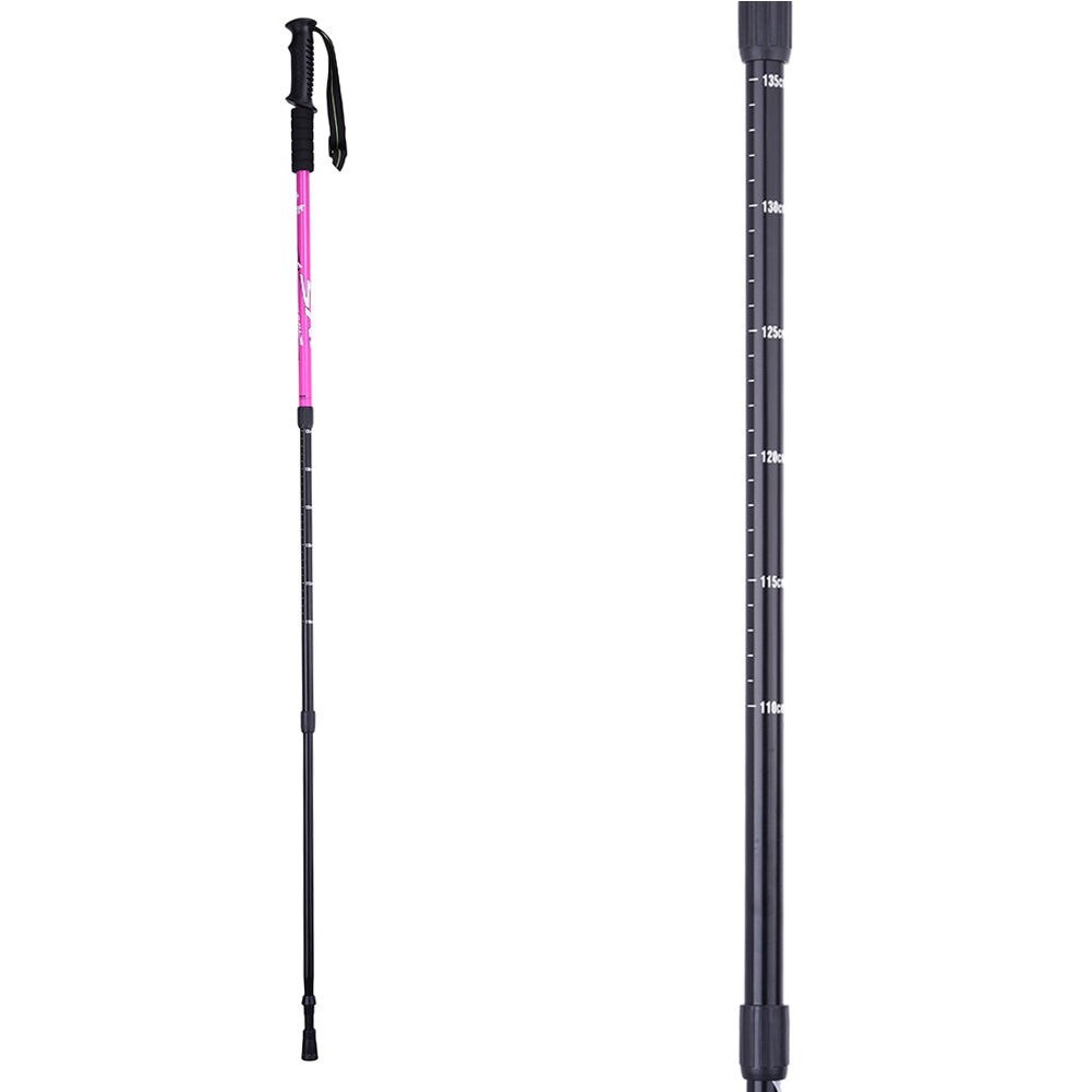 Bastones de 3 secciones, bastón plegable ajustable, muleta de Trekking, senderismo, YS-BUY