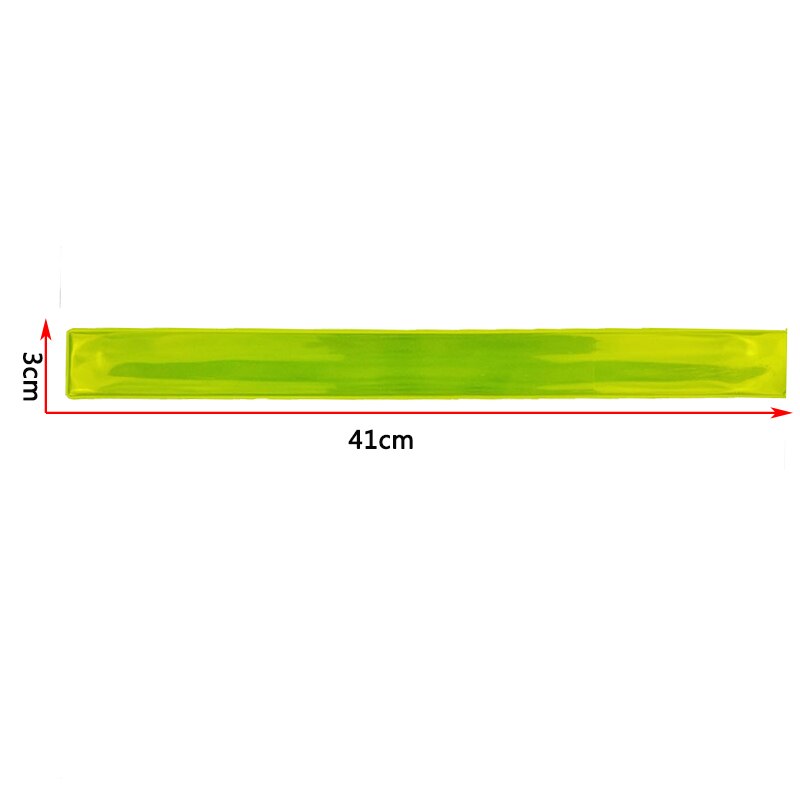 41CM MEILITE 500 candle lights reflective Wristband slap band bracelets armband Strips Warning Bike Safety Bicycle Bind Pants