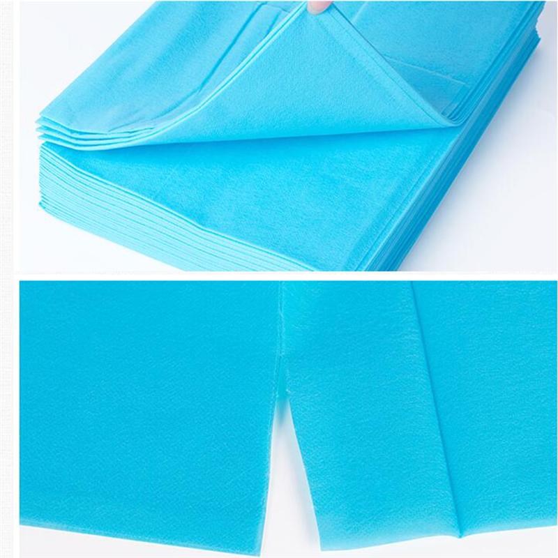 Lençol descartável para cama de 175x75cm, lençol massageador para salão de beleza, cobertura para cama e salão de beleza com 10 peças folha de tampa da tabela