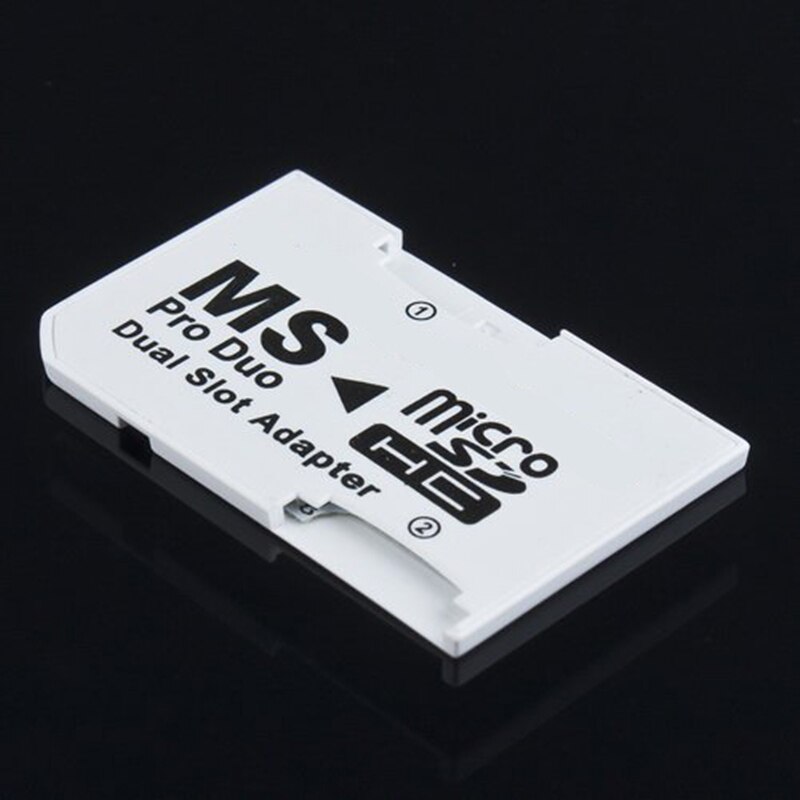 Tarjeta Micro SD de doble ranura para 2 tarjetas TF a Stick, adaptador de tarjeta MS Pro Duo para PSP, compatible con tarjeta TF de 64MB a 8GB, convertidor de memoria: Only Adapter