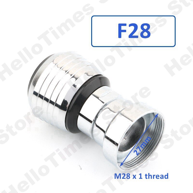 Messing 360 Rotate Swivel Kraan Nozzle Met Filter Water Kraan Adapter Tap Beluchter Diffuser Keuken Accessoires: F28
