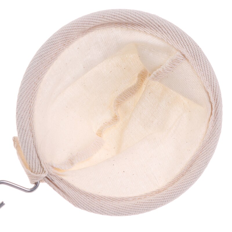 Herbruikbare koffiefilterzak roestvrijstalen handgreep flanellen doek zeef druppelpot gaas koffiegereedschap theefilter