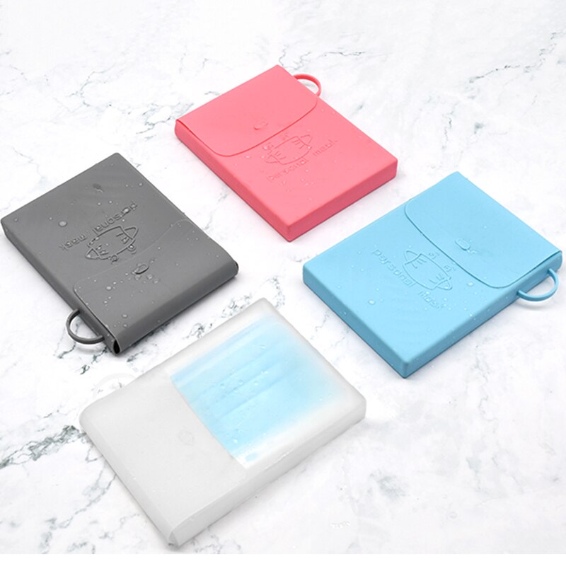5 Colors High Baby Storage Mask Storage Bag Compact Portable Dustproof Cartoon Series Can Reused