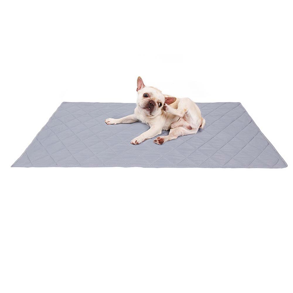 Washable Dog Cooling Mat Ice Silk Pet Self Cooling Pad Blanket Summer Soft Ices Pad Reversible Cooling Fabric XHC88