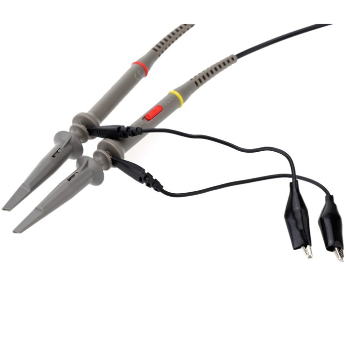 2 Pair P6020 High Precision X1/X10 20MHz Oscilloscope Probe Alligator Clip