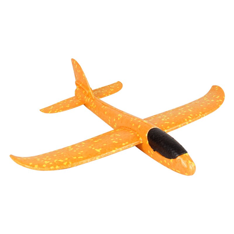 Diy hånd kaste 48cm flyvende fly legetøj til børn udendørs sports skum fly model cyclotron svævefly drenge spil figur: B