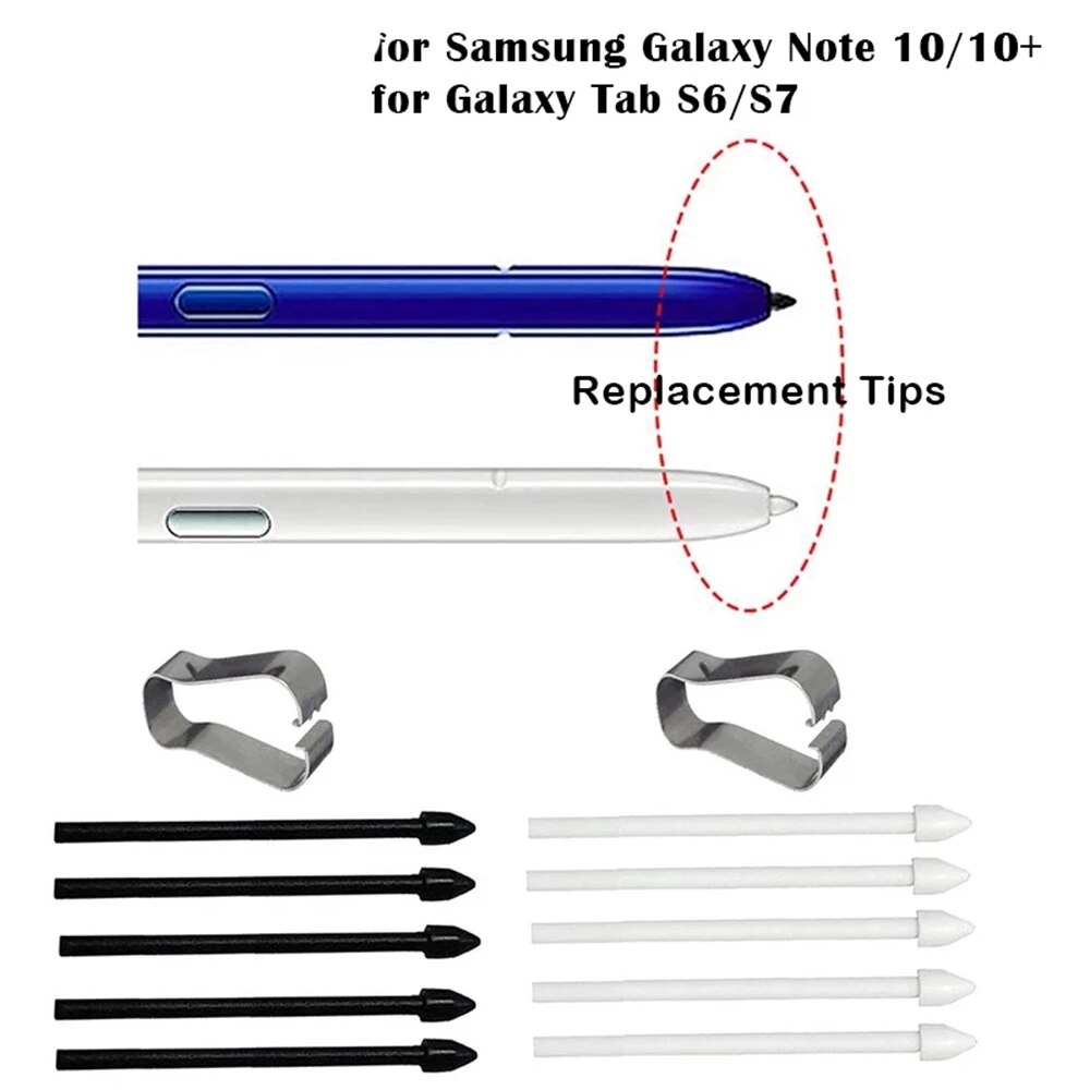 5pcs Touch Stylus S Pen Tip Remove Nips Replacement Tools for Samsung Galaxy Note 20 Note10 plus Tab S6 Tablet S6 Lite S7