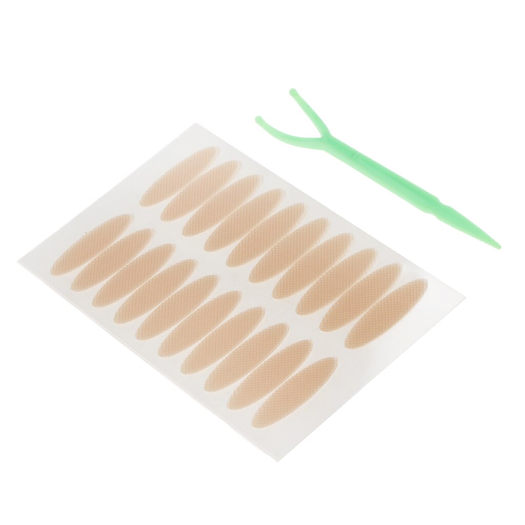 200x osynlig fiber dubbla ögonlock lyft remsor tejp självhäftande klistermärken