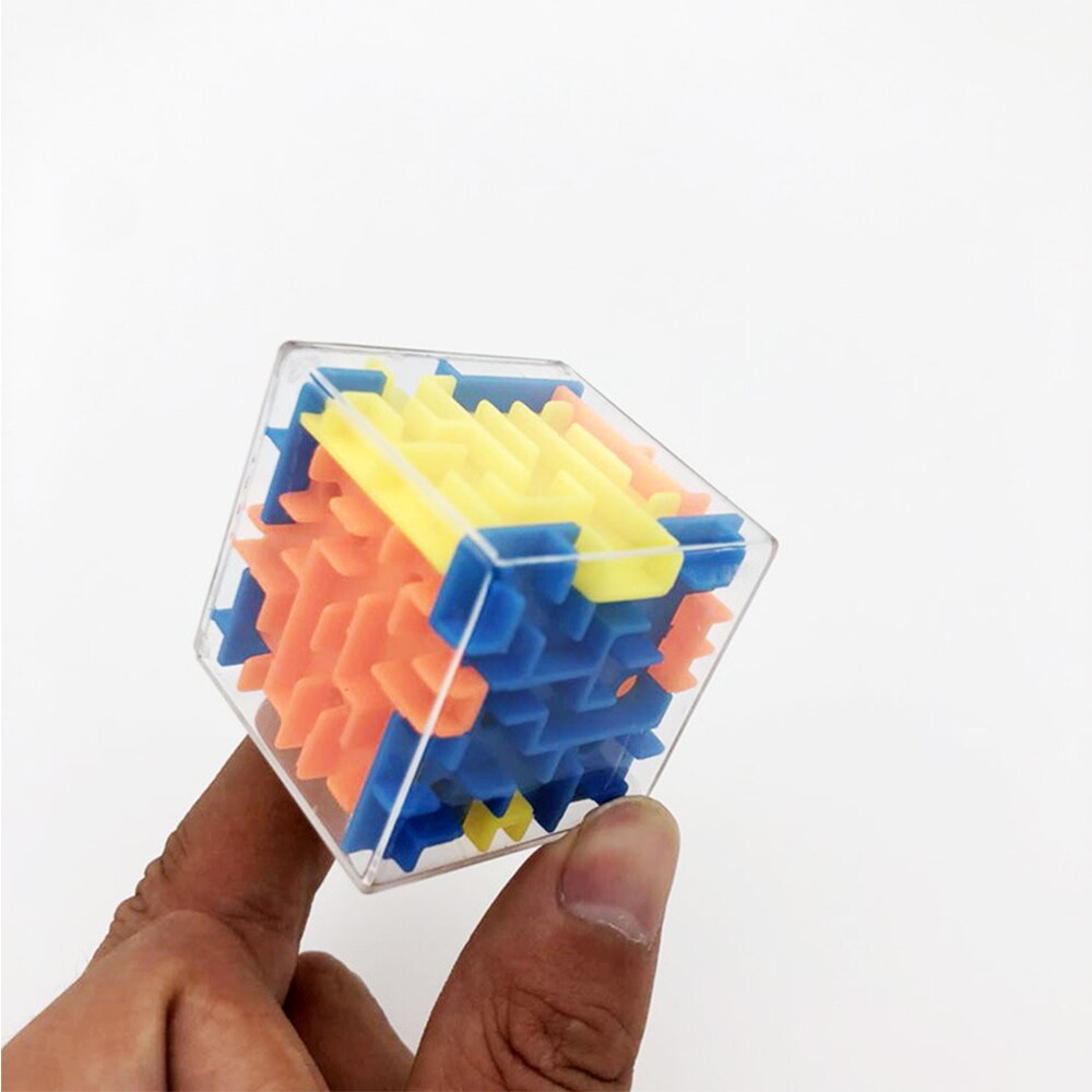 3D Mini Doolhof Magische Kubus Puzzel Speed Cube Labyrint Rollende Bal Speelgoed Puzzel Game Cubos Magicos Leren Speelgoed Voor Kinderen