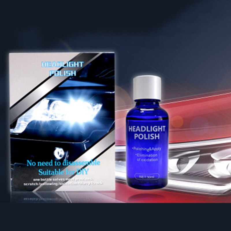 Set Headlight Repair Polish Sandpapers Sponge Maintenance Scratch remover