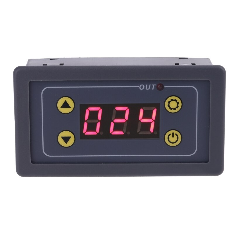 DC 5V 12V 24V AC 110V 220V Digital Time Delay Relay Cycle Timer Control Switch Adjustable Timing Relay Time: 24
