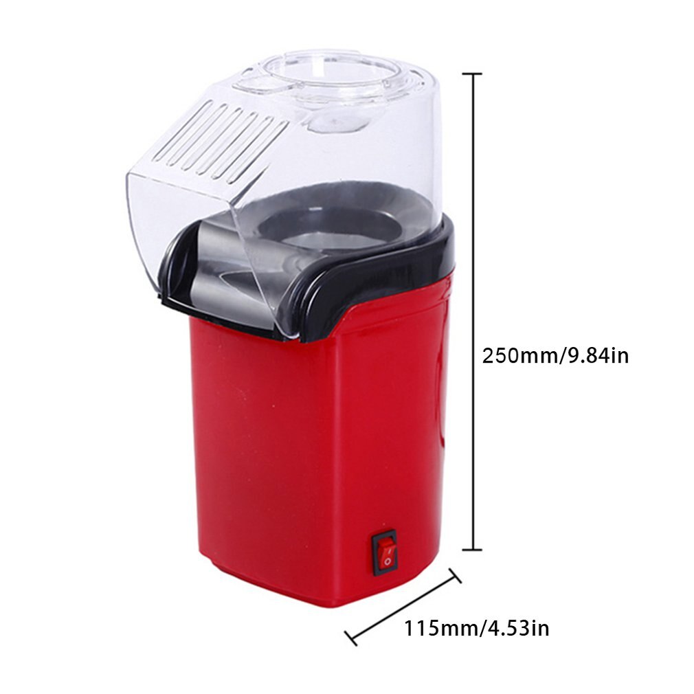 EU/US Electric Corn Popcorn Maker Household Automatic Mini Air Popcorn Making Machine DIY Corn Popper Children 220V
