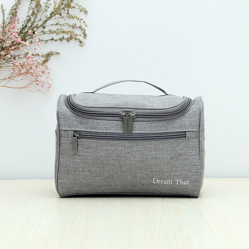 Bolsa de cosméticos organizadora para viagem, bolsa feminina para maquiagem com capuz, armazenamento de casa de banho