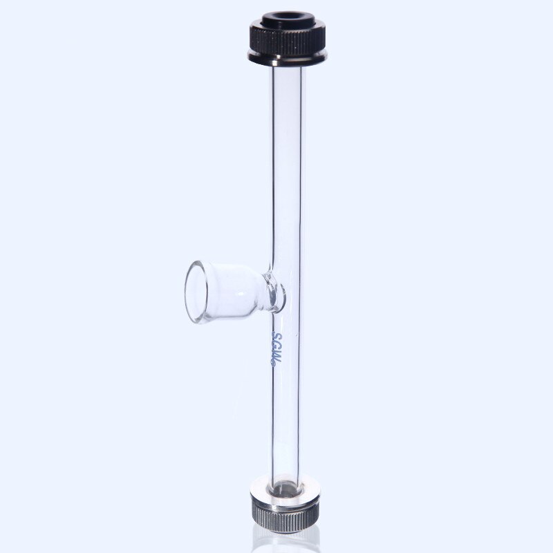 Optical Rotation Test Tube 100mm Bubble Optical Rotation Tube 20cm Funnel Optical Rotation Instrument Sample Tube