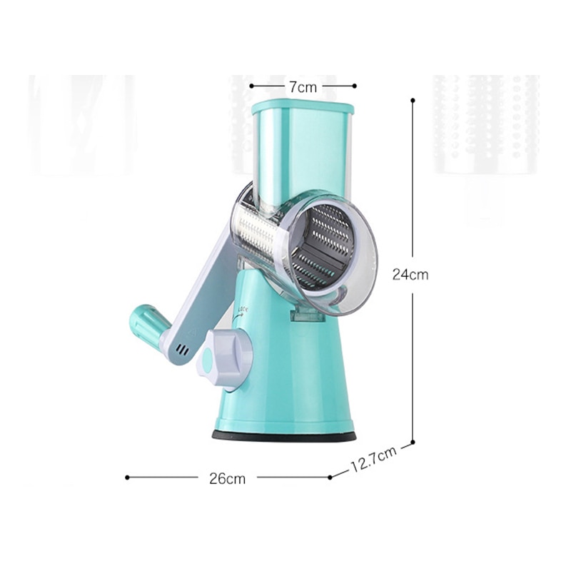 Keuken Swift Roterende Trommel Rasp Groente Kaas Cutter Slicer Shredder Grinder met 3 Uitwisselen Rvs Drums
