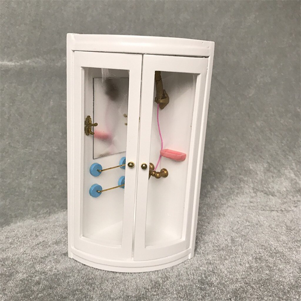 1 pc Miniatuur Poppenhuis Meubels Simulatie Douche Moderne Badkamer Poppenhuis Miniaturen 1:12 Accessoires A513